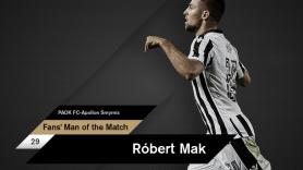 Fans’ Man of the Match ο Μακ