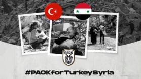 Οι δράσεις του ΠΑΟΚ για Τουρκία και Συρία