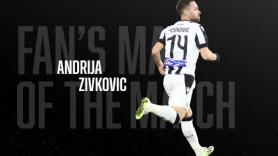 Fans’ Man of the Match ο Α.Ζίβκοβιτς