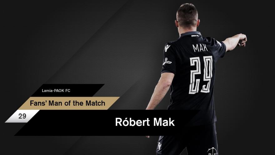 Fans’ Man of the Match ο Μακ