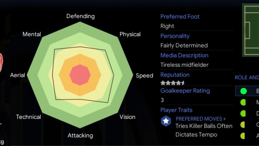 Football Manager x-rays: Filip Bradarić