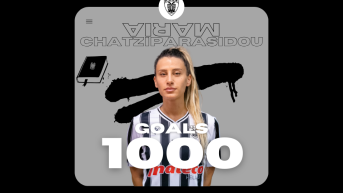 Συμπλήρωσε τα 1000 γκολ με τη φανέλα του ΠΑΟΚ η Μαρία Χατζηπαρασίδου!