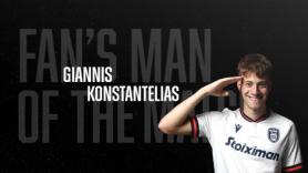 Fans’ Man of the Match o Κωνσταντέλιας