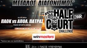  Half Court Challenge από τη winmasters με έπαθλο 1.200€ 