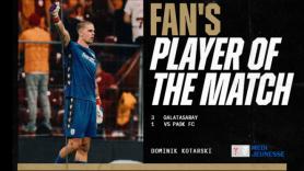 Fans’ Man of the Match ο Κοτάρσκι