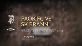 Τα εισιτήρια του ΠΑΟΚ - Μπραν