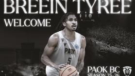 O Breein Tyree στον ΠΑΟΚ