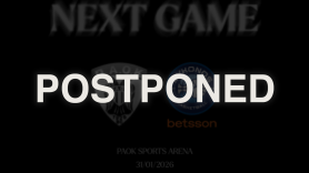 Αναβάλλεται ο αγώνας ΠΑΟΚ – Μύκονος Betsson και θα διεξαχθεί 25 Μαρτίου 2026