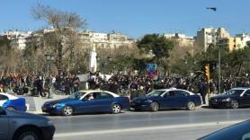Σε εξέλιξη η συγκέντρωση των οπαδών του ΠΑΟΚ (pics)