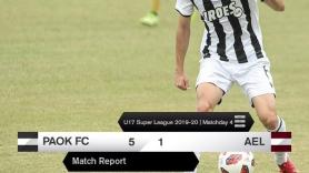 5-1 την ΑΕΛ η Κ17