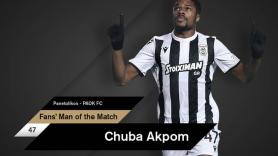 Fans’ Man of the Match ο Άκπομ