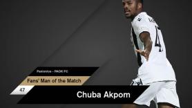 Fans’ Man of the Match ο Άκπομ