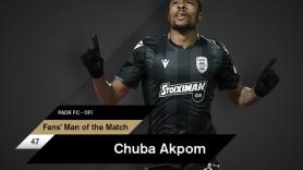 Fans’ Man of the Match ο Άκπομ