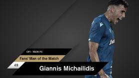 Fans’ Man of the Match ο Μιχαηλίδης