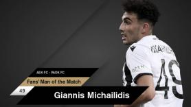 Fans’ Man of the Match ο Μιχαηλίδης