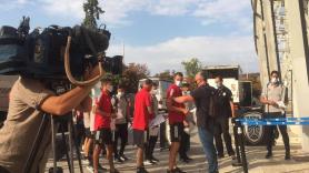 Μάσκες, έγγραφα και ένας - ένας στην Τούμπα (pics)