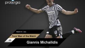 Fans’ Man of the Match ο Μιχαηλίδης