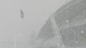 Χιονισμένο τοπίο το ΟΑΚΑ, λίγο πριν τη ρεβάνς (pics)