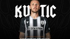 Fans’ Man of the Match ο Κούρτιτς