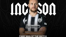 Fans’ Man of the Match ο Ίνγκασον