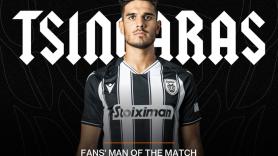 Fans’ Man of the Match ο Τσιγγάρας