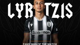 Fans’ Man of the Match ο Λύρατζης