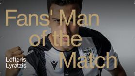Fans’ Man of the Match o Λύρατζης