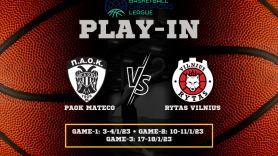 ΠΑΟΚ mateco – Rytas Vilnius στα Play-In του Basketball Champions League