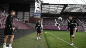 Προπόνηση στο Tynecastle Park