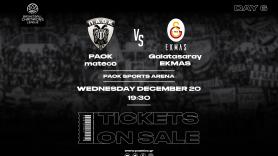 Τα εισιτήρια για τον αγώνα ΠΑΟΚ mateco – Galatasaray EKMAS