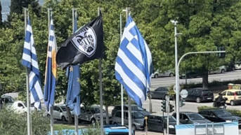 Η σημαία του ΠΑΟΚ στο Δημαρχείο Θεσσαλονίκης (vid)
