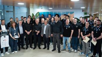 Ο Δήμος Θεσσαλονίκης βράβευσε την ομάδα μπάσκετ του ΠΑΟΚ mateco