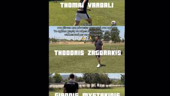 Το crossbar challenge με Ζαγοράκη, Βαρδαλή, Μυστακίδη με θεατή τον μικρό Γιάννη