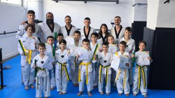Tae Kwon Do: Επιτυχής Ολοκλήρωση των Προαγωγικών Εξετάσεων Έγχρωμων Ζωνών!