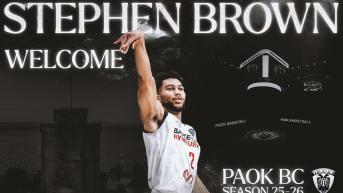 Ο Stephen Brown στον ΠΑΟΚ mateco