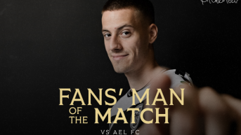 Fans’ Man of the Match ο Κωνσταντέλιας