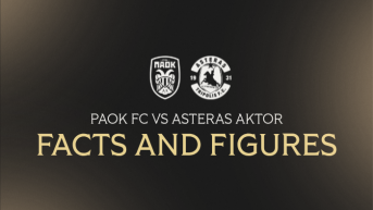 Facts & Figures για το ΠΑΟΚ - Asteras AKTOR
