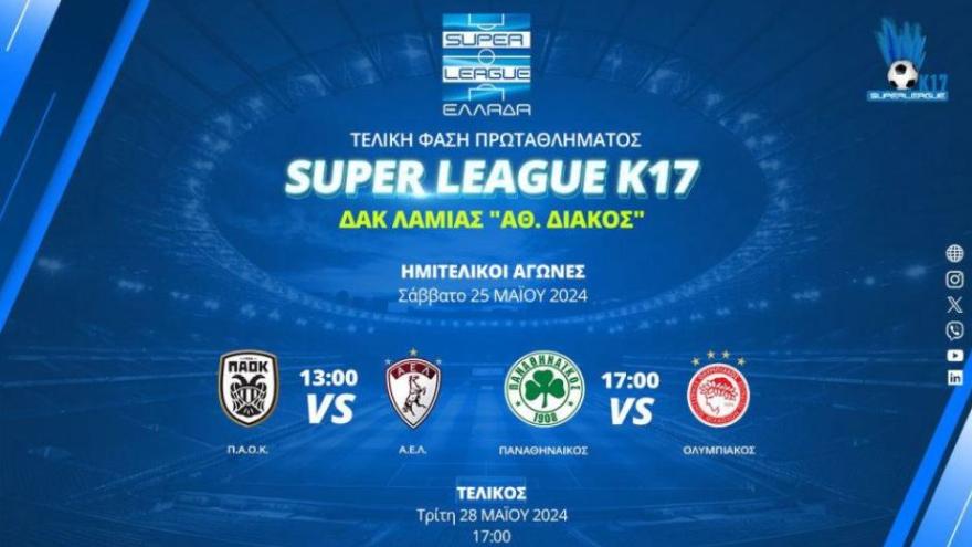 Το Πανόραμα της Τελικής Φάσης (Final Four) του Πρωταθλήματος Super League Κ17, αγωνιστικής περιόδου 2023-2024