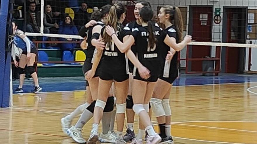 Πρόκριση στην Δ Φάση ως πρώτη η Κ18 βόλεϊ κοριτσιών του ΠΑΟΚ!
