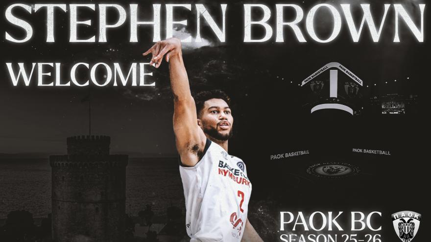 Ο Stephen Brown στον ΠΑΟΚ mateco!