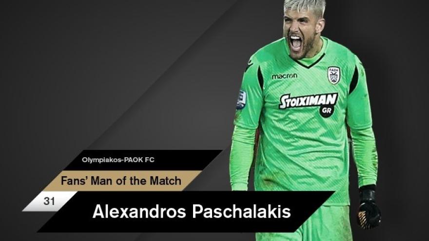 Fans’ Man of the Match ο Πασχαλάκης