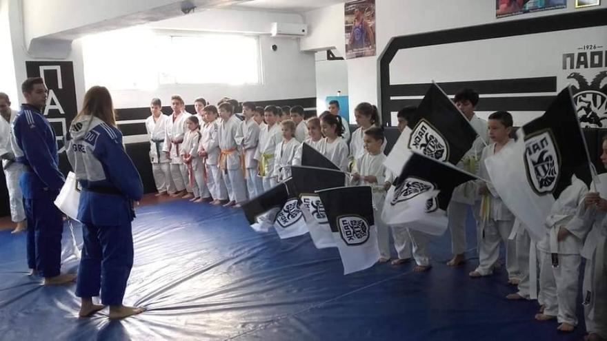 Κοινή προπόνηση για τους μικρούς judokas!