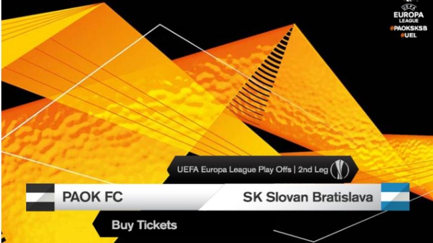 Τα εισιτήρια του ΠΑΟΚ-SK Slovan Bratislava