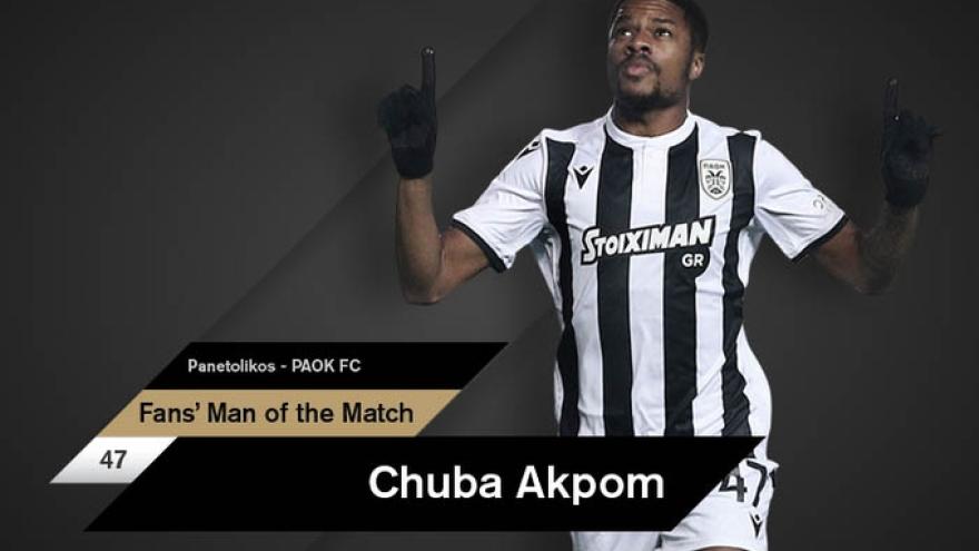Fans’ Man of the Match ο Άκπομ