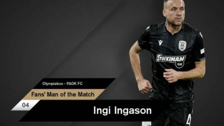 Fans’ Man of the Match ο Ίνγκασον