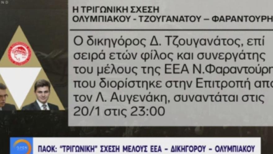Αποκάλυψη Open: «Τριγωνικές» σχέσεις Ολυμπιακού-Τζουγανάτου-Φαραντούρη!