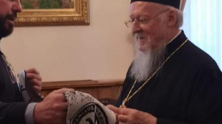 Δώρο… ΠΑΟΚ στον Οικουμενικό Πατριάρχη! (pics)