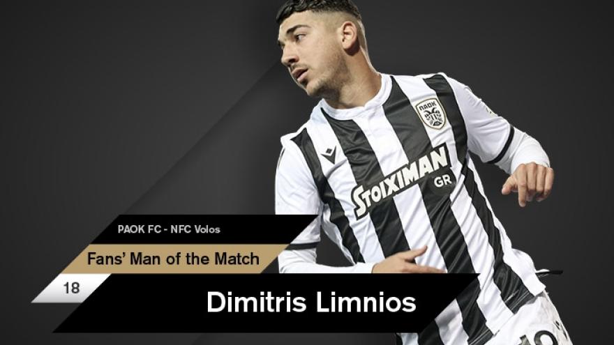 Fans’ Man of the Match ο Λημνιός