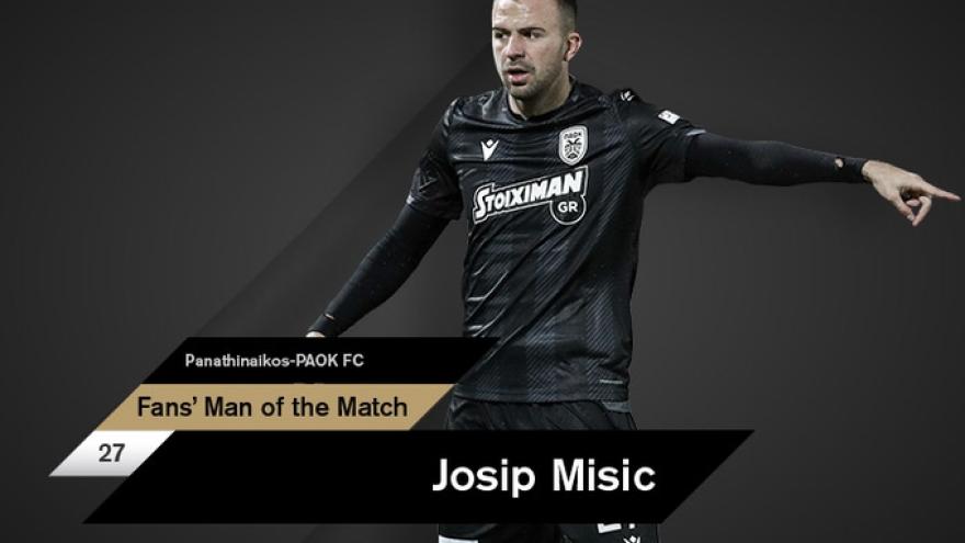 Fans’ Man of the Match ο Μίσιτς