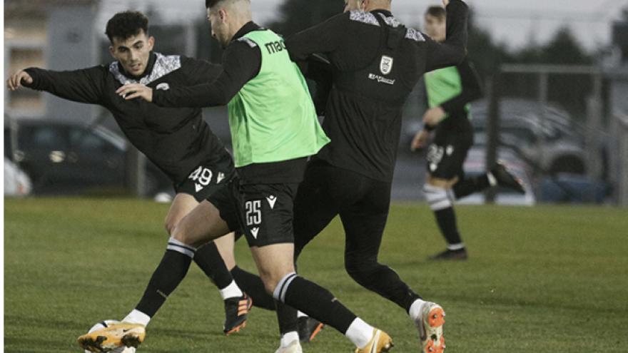 Εικόνες από την προπόνηση